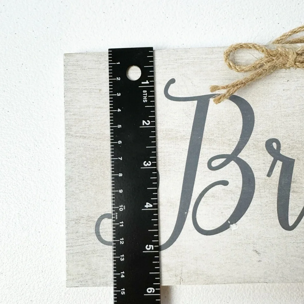 Bride and Groom Rustic Twine Rope Hanging Decor Chair Signs